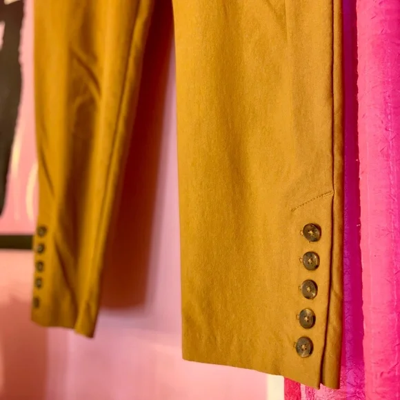 NWOT Chico’s Burnt Sienna Trouser High Waisted Button Embellishments Women 1.5 R - Picture 2 of 3